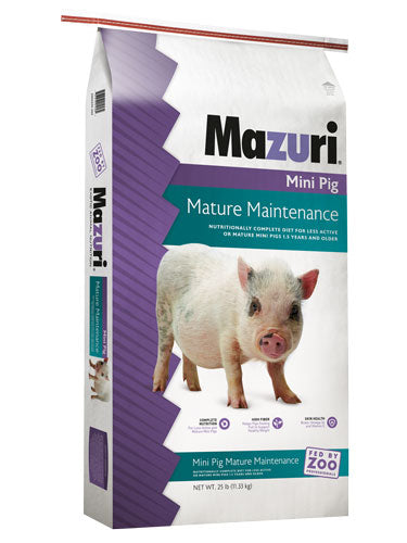 Mazuri® Mini Pig Mature Maintenance Feed (25 Lb)